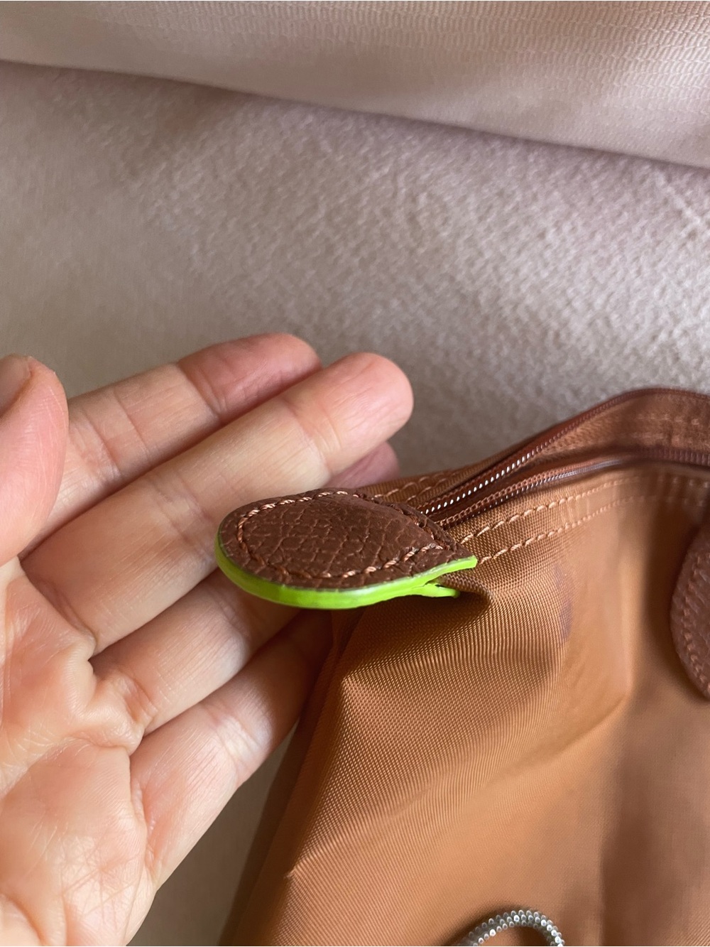 Longchamp Congac Leather-Trim Tote Bag - Picture 5 of 16